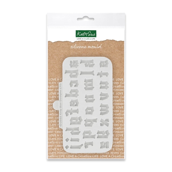 Silikonform - Gothic Kleinbuchstaben